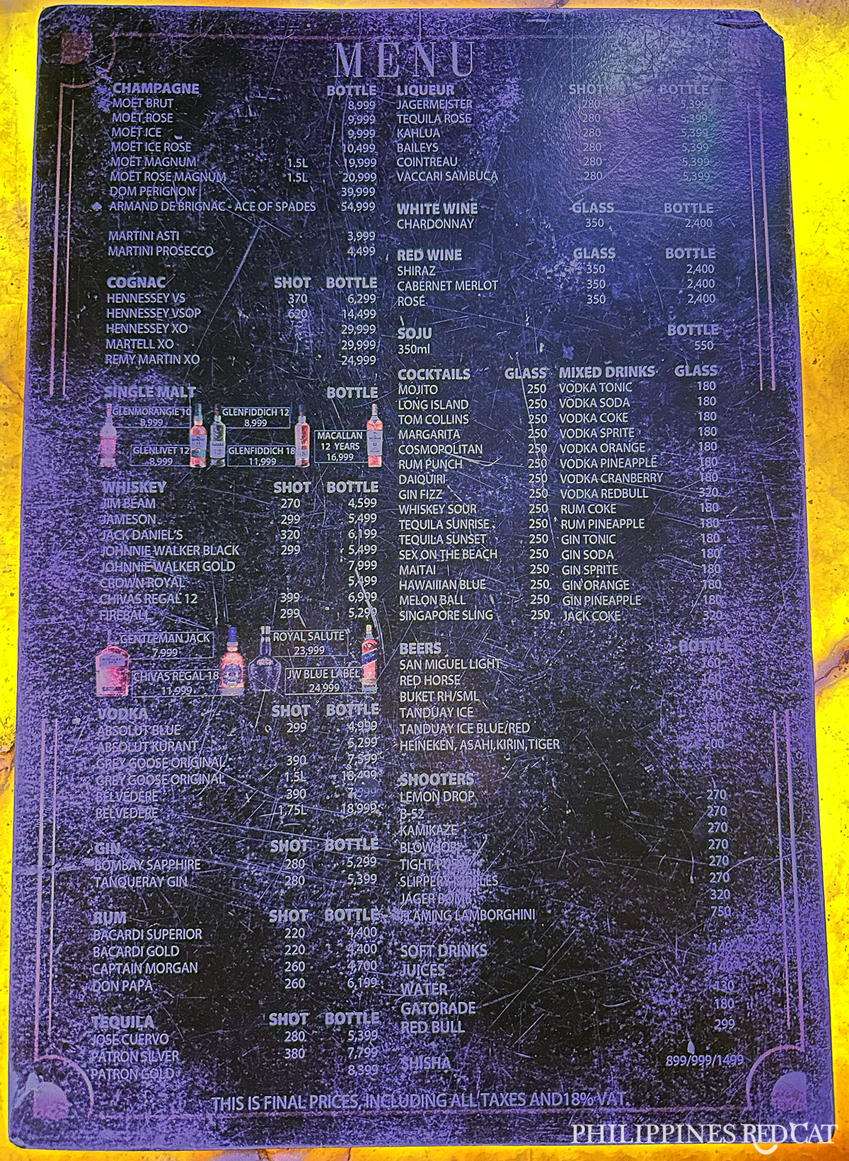 Angeles Nightclub Prices