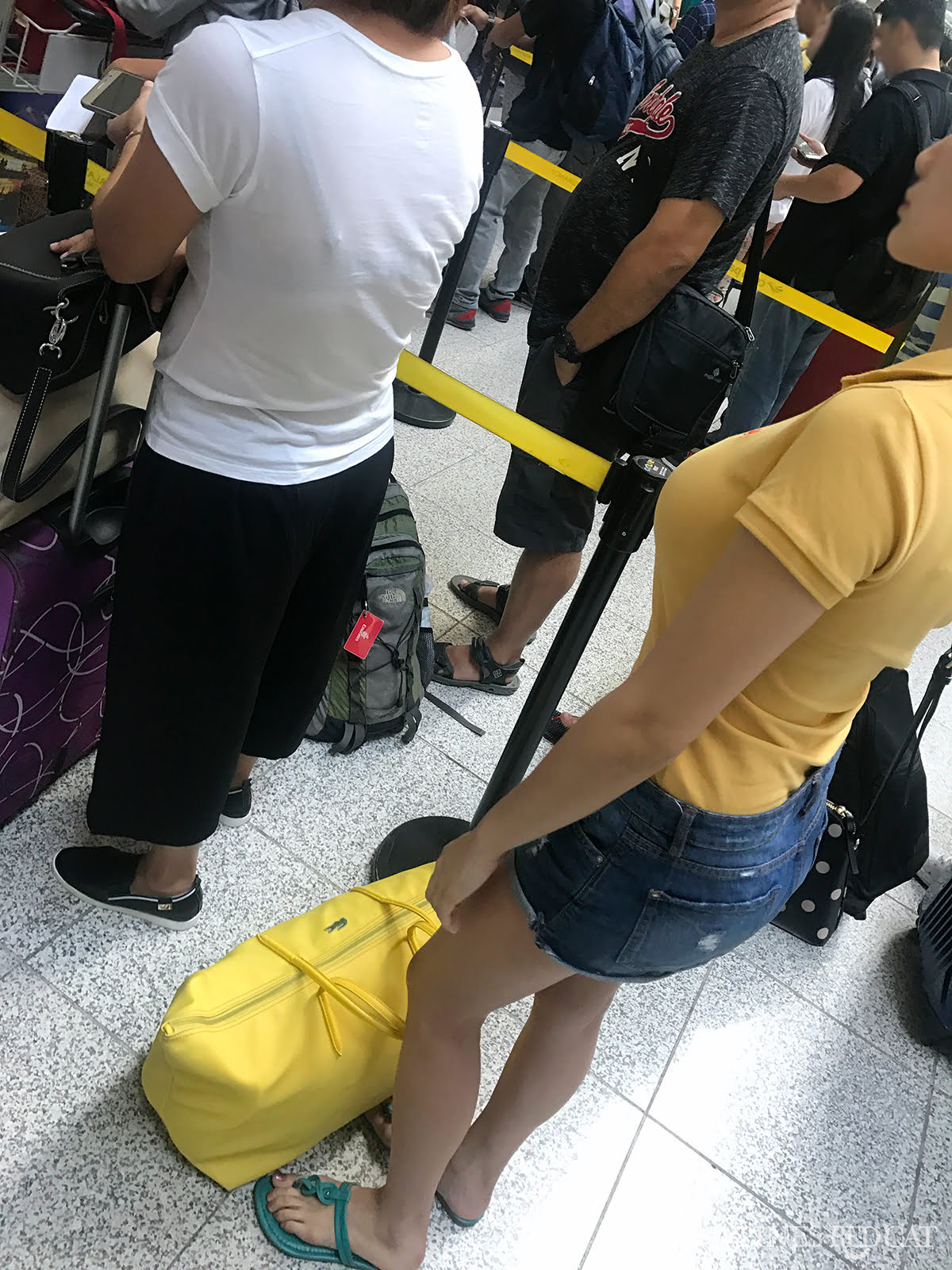 Girl at Manila Airport