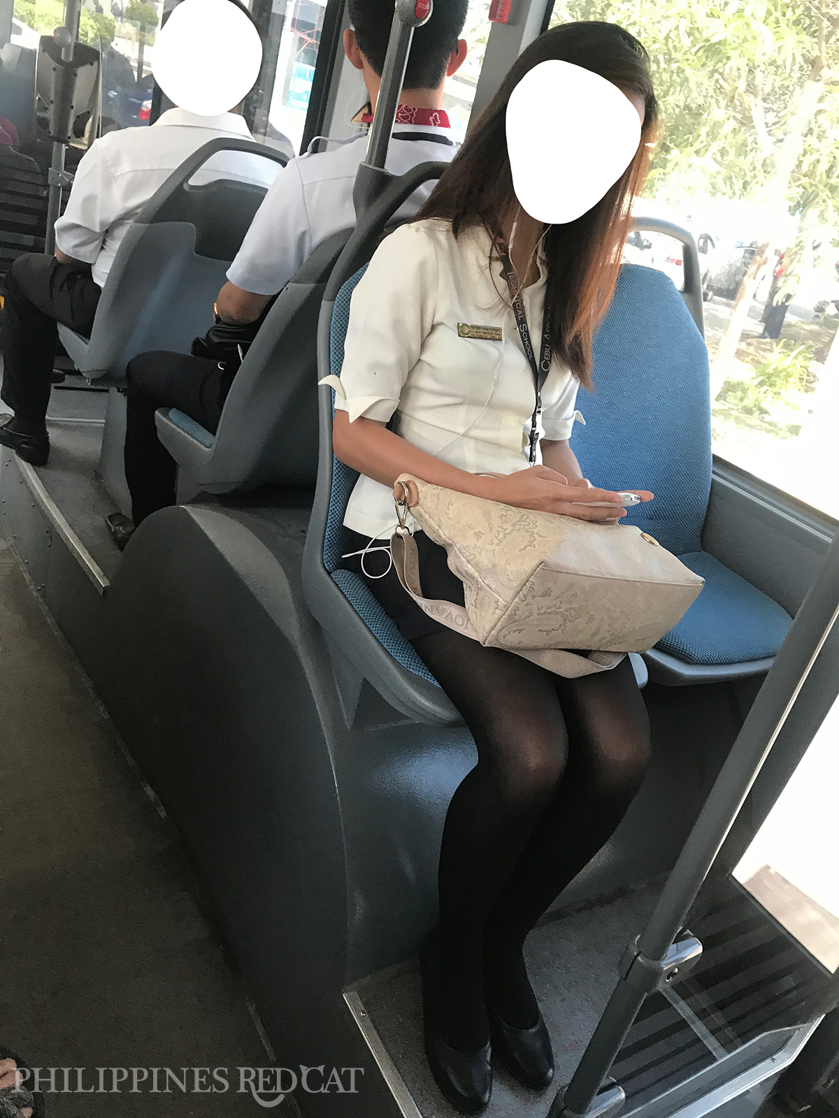 Girl in Cebu Airport Bus