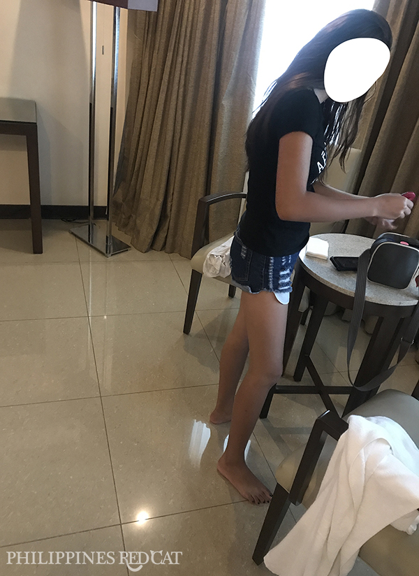 Girl in Cebu City Hotel