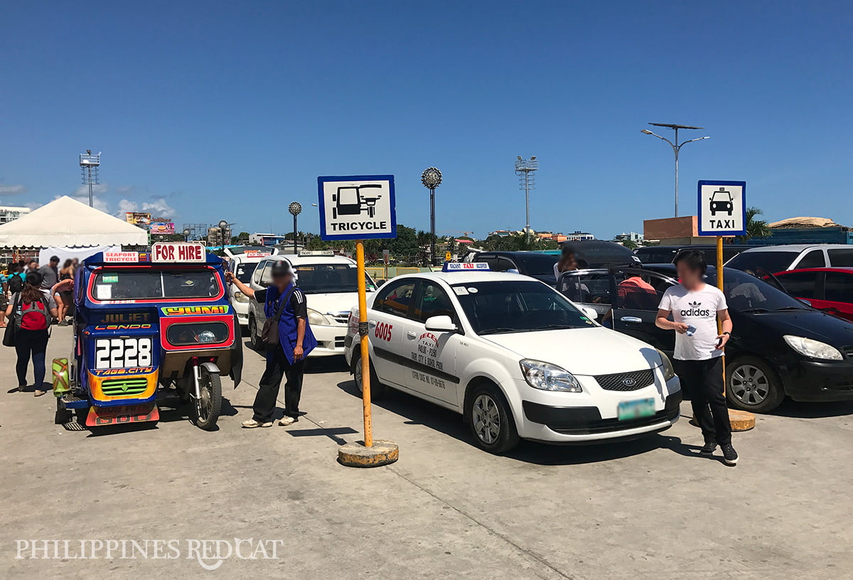 Taxis on Tagbilaran Pier